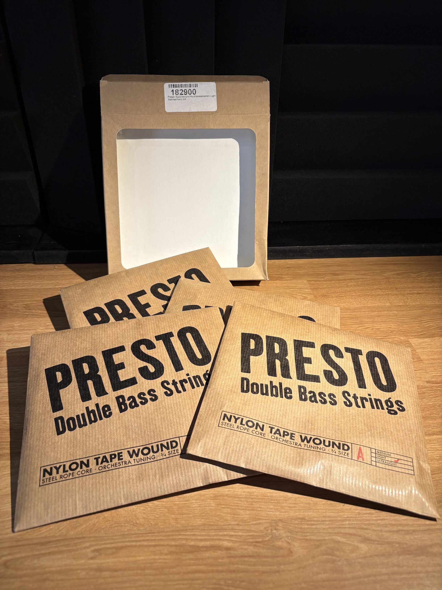Presto Double Bass Strings - Light, Boxed, Unused - *SOLD* - EUBs