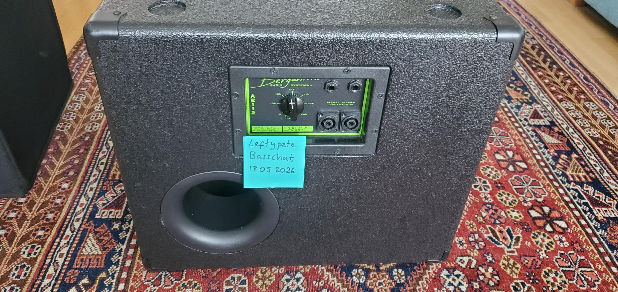 Bergantino AE112 1x12” & tweeter bass cabinet Neo 300w 8 ohm