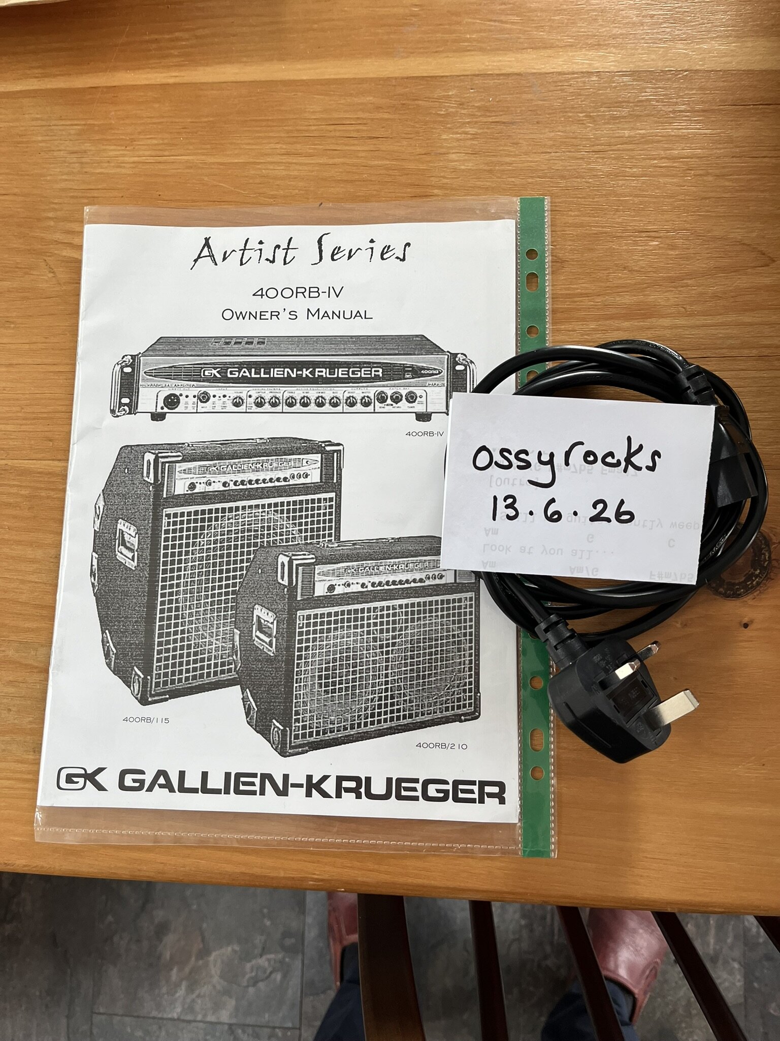 Gallien-Krueger 400RB MK4 - Amps and Cabs For Sale - Basschat