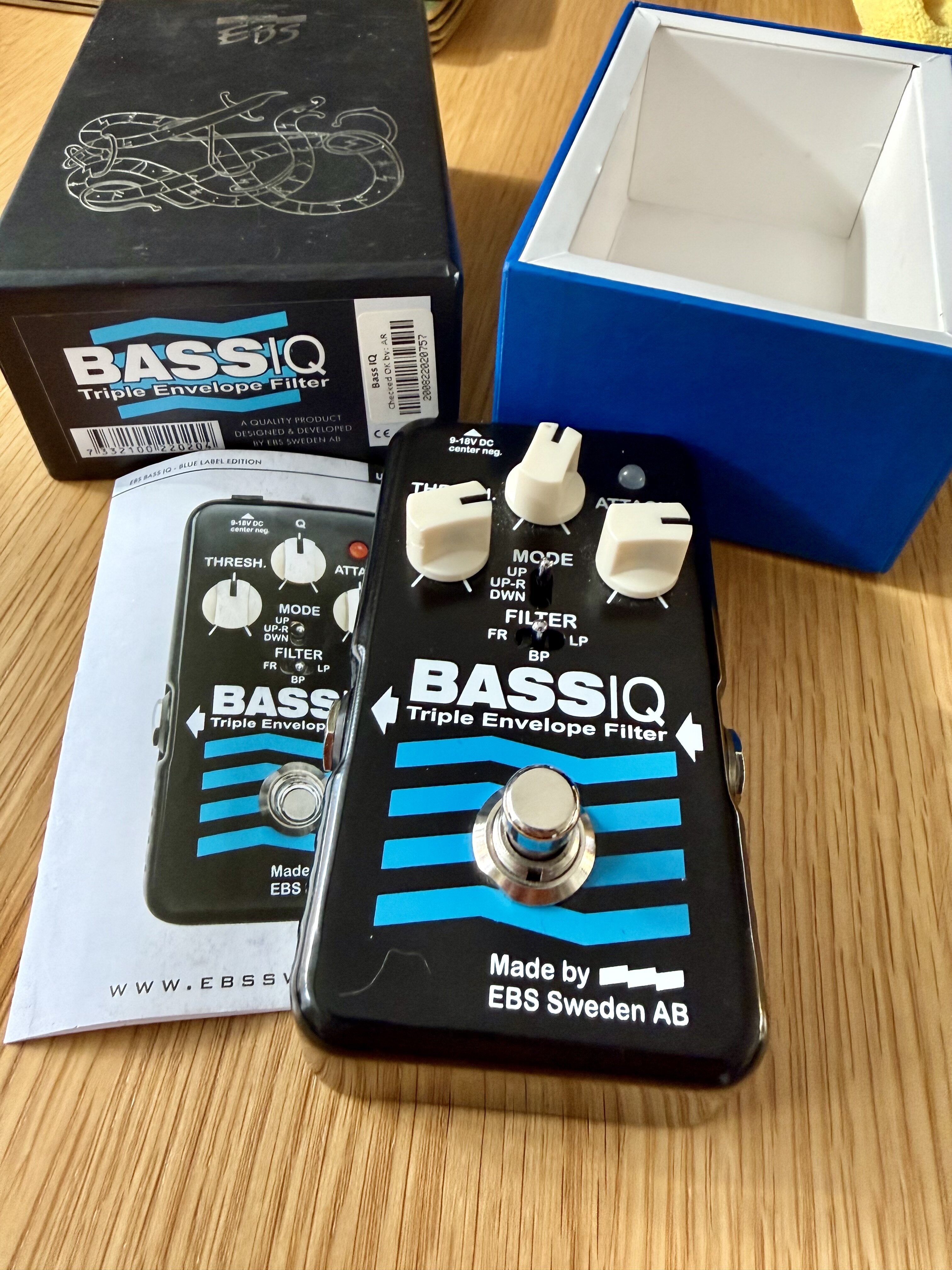 Ebs BassIQ triple envelope filter Blue Label - Effects For Sale